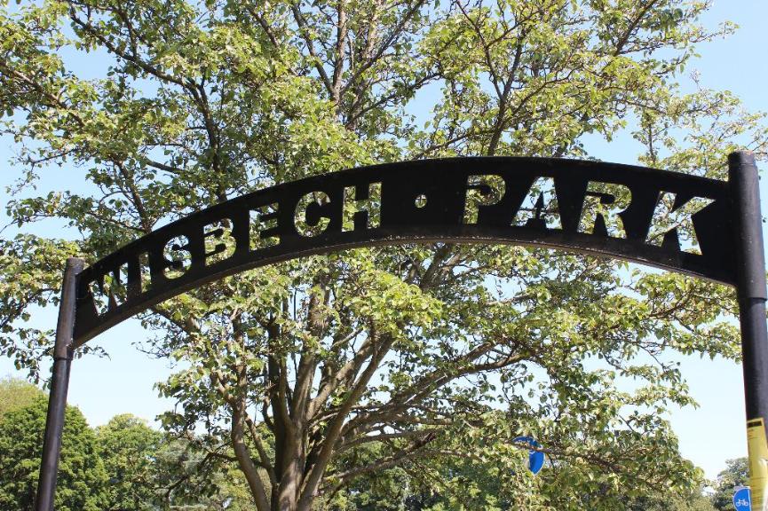 Wisbech Park sign