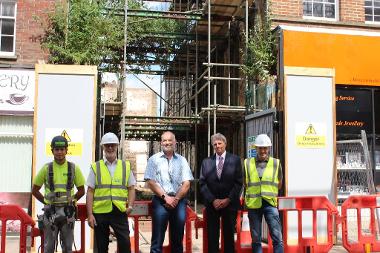 Wisbech High Street - work starts on gap site 2
