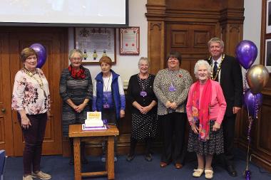 Current Golden Age committee members with Marjorie (Madge) Cotterell