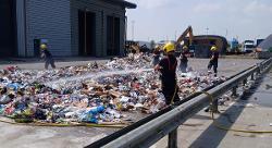 Bin lorry fire