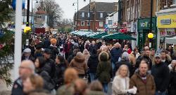 Crowds at March Christmas Market 2024. Photo: Amy Fox Photography